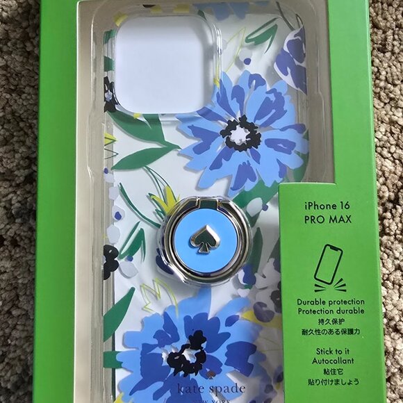 Kate Spade Floral Stability Ring And Case iPhone 16 Pro Max - KK985 - Picture 1 of 3